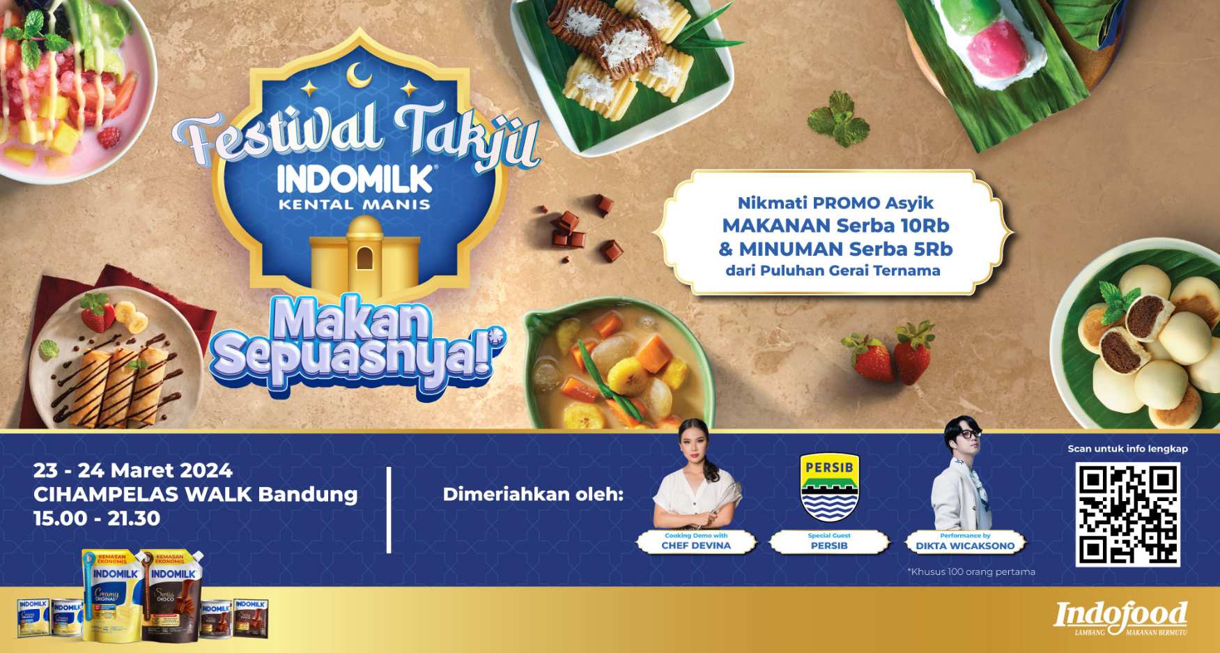 PRESALE VOUCHER ALL YOU CAN EAT FESTIVAL TAKJIL INDOMILK - 23 MARET 2024